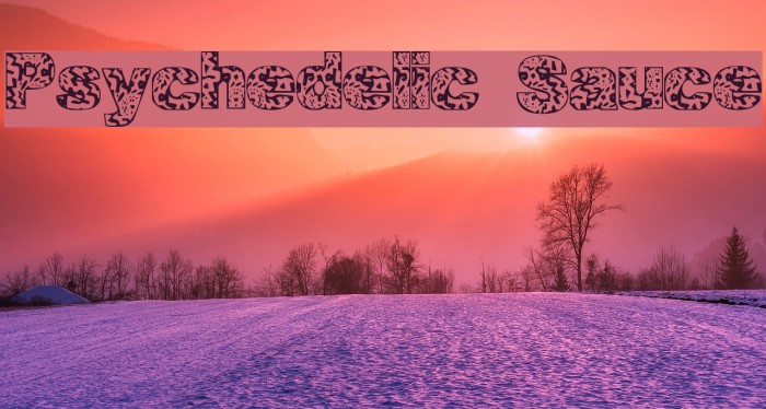 Psychedelic Sauce Font examples