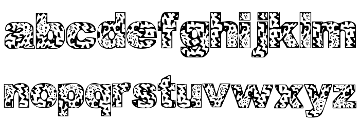 Psychedelic Sauce Font LOWERCASE