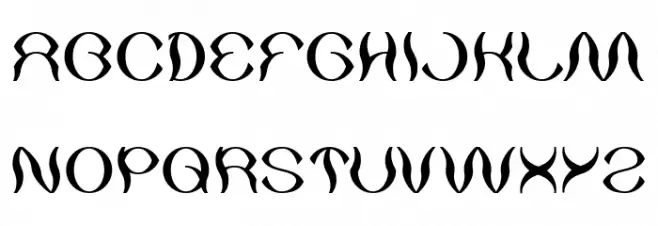 Psychedelic-light Schriftart Groß