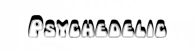 Psychedelic  Frei Schriftart Herunterladen