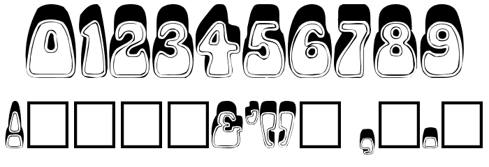 Psychedelic Font OTHER CHARS