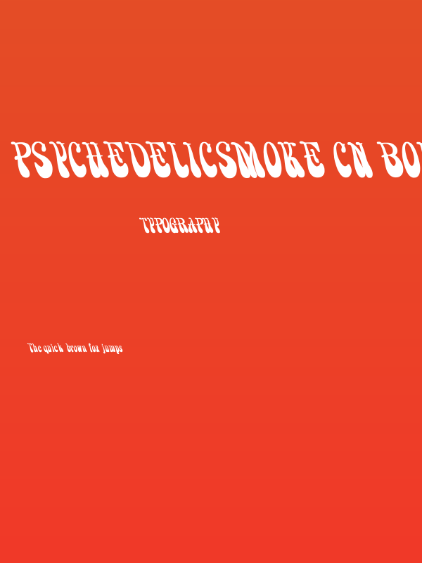 PsychedelicSmoke Cn Bold Poster