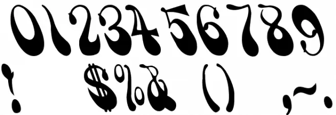 PsychedelicSmoke Font Alte caractere