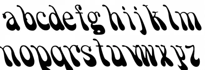 PsychedelicSmoke Font Litere mici