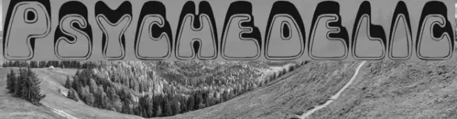 Psychedelic Font examples