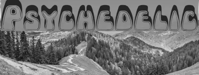 Psychedelic Font examples