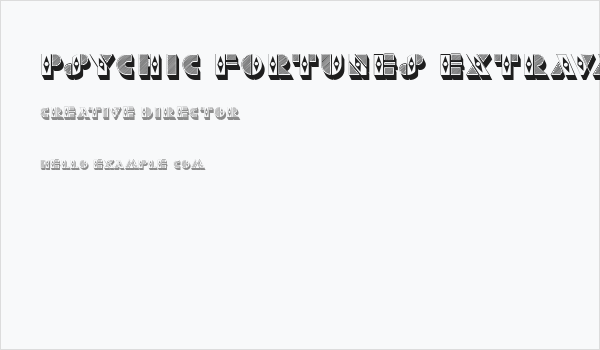 Psychic Fortunes Extravagant Regular Business Card