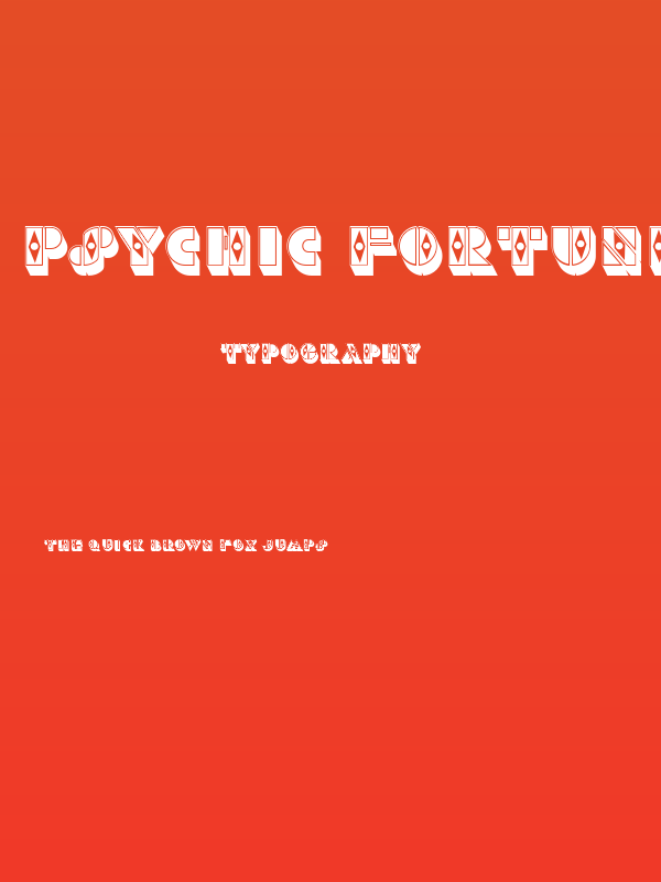 Psychic Fortunes Filled Regular Poster