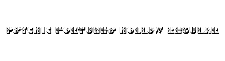 Psychic Fortunes Hollow Regular  Free Fonts Download