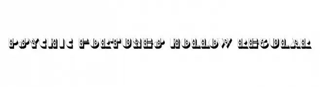 Psychic Fortunes Hollow Regular  नि: शुल्क फ़ॉन्ट्स डाउनलोड