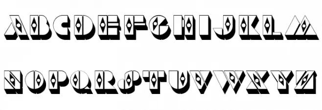 Psychic Fortunes Hollow Regular Fonte MAIÚSCULAS