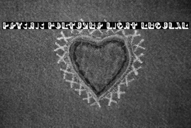 Psychic Fortunes Light Regular Font examples