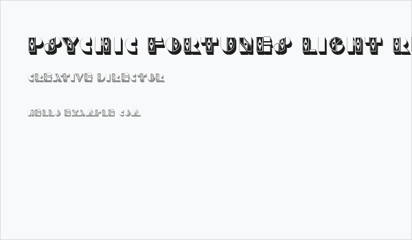 Psychic Fortunes Light Regular Business Card