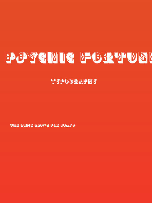Psychic Fortunes Nostalgia Regular Poster