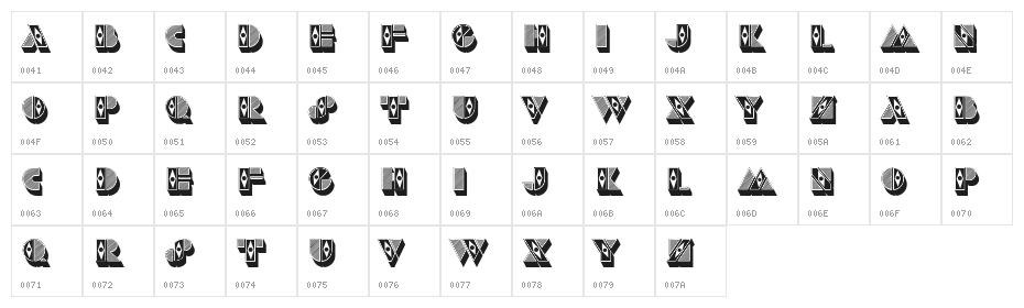 Psychic Fortunes Regular Character Map