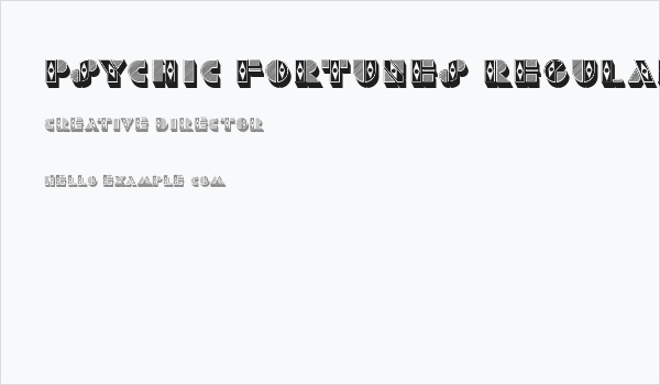 Psychic Fortunes Regular Business Card