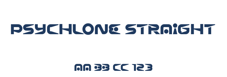 Psychlone Straight Font Preview