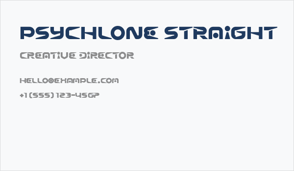 Psychlone Straight Business Card