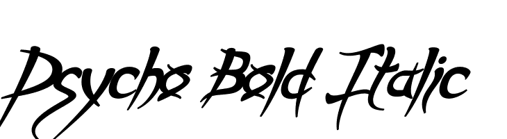 Psycho Bold Italic  baixar fontes gratis
