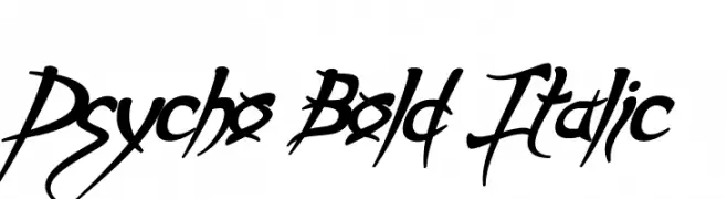 Psycho Bold Italic  font caratteri gratis