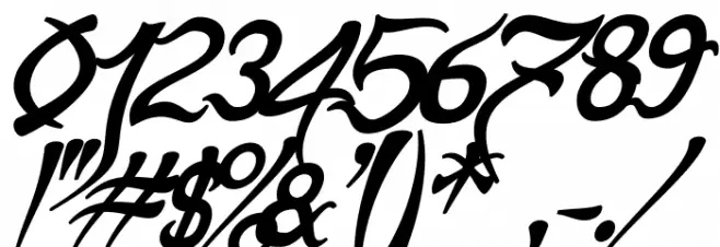 Psycho Bold Italic Font OTHER CHARS