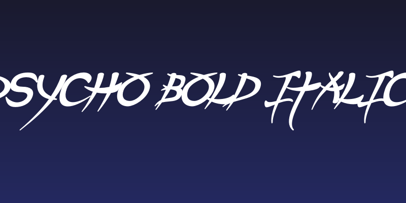 Psycho Bold Italic Social Header