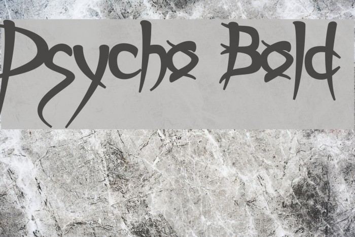 Psycho Bold Font examples