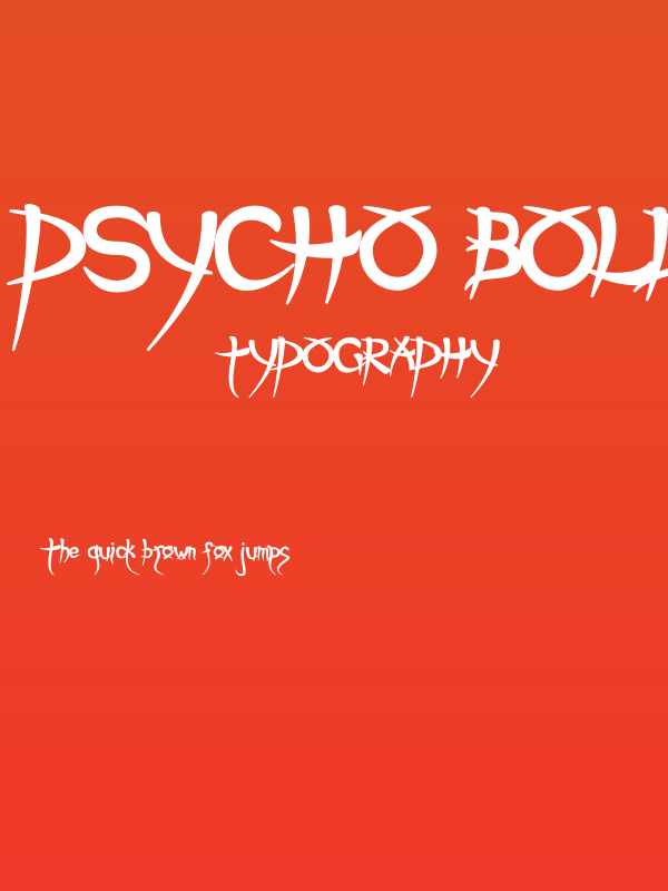 Psycho Bold Poster