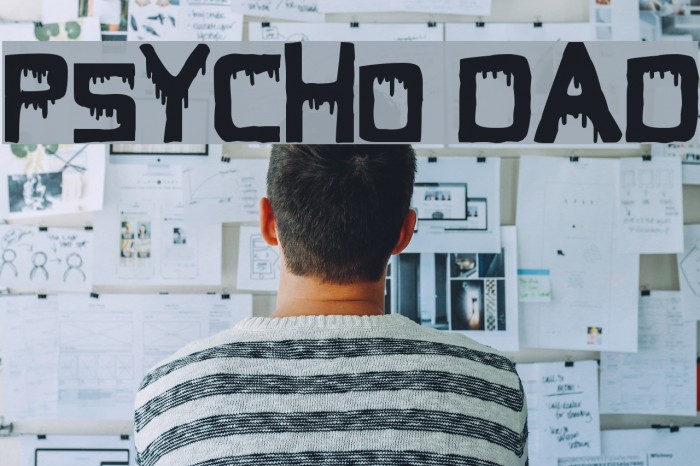 Psycho Dad Font examples