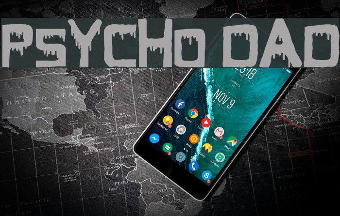 Psycho Dad Font examples
