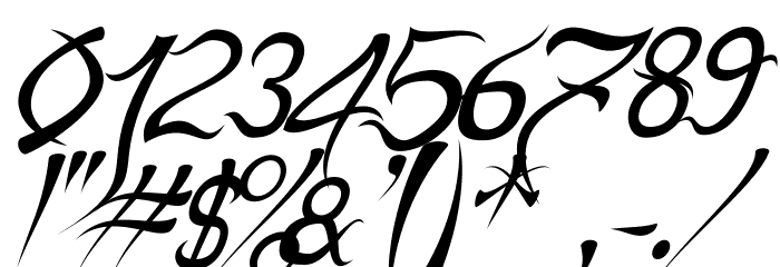 Psycho Italic Font OTHER CHARS