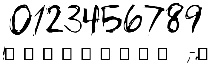 Psycho-Poetry フォント その他の文字