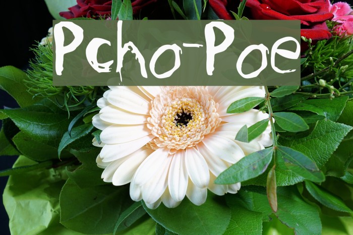 Psycho-Poetry フォント examples