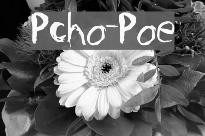 Psycho-Poetry フォント examples