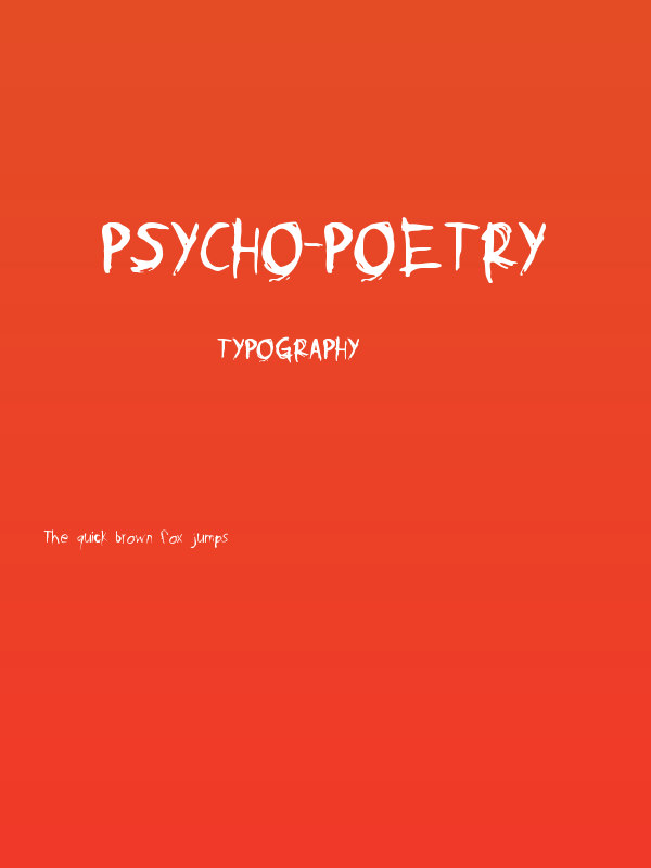 Psycho-Poetry Poster
