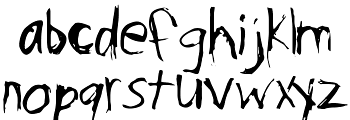 Psycho-Poetry フォント 小文字