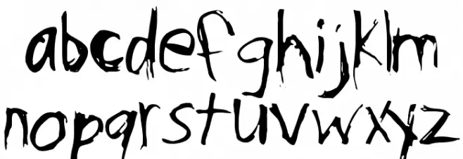 Psycho-Poetry フォント 小文字