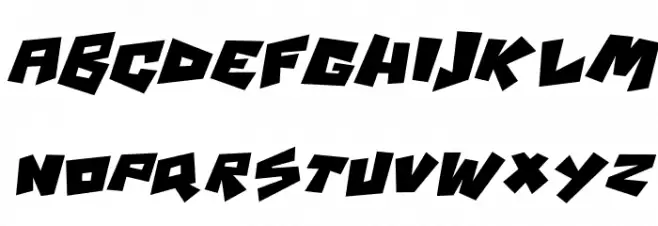 Psycho RObots Italic Schriftart Groß