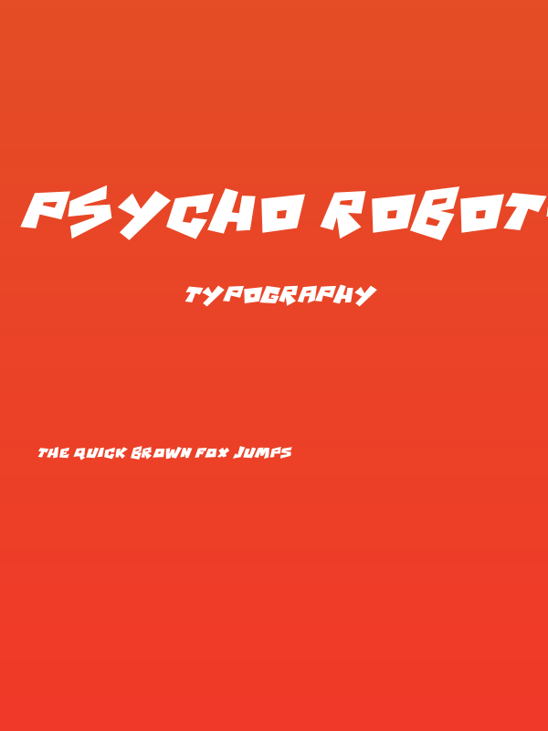 Psycho RObots Italic Poster