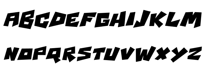 Psycho RObots Italic Font LOWERCASE