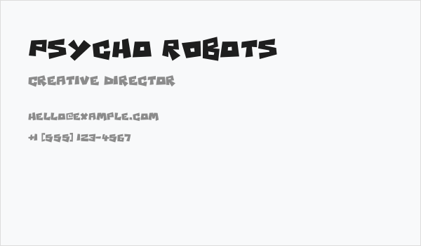 Psycho RObots Business Card