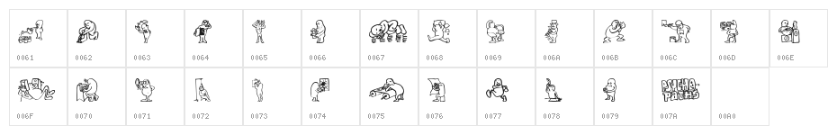 PsychoPaths Character Map