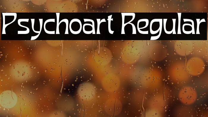 Psychoart Regular Font examples