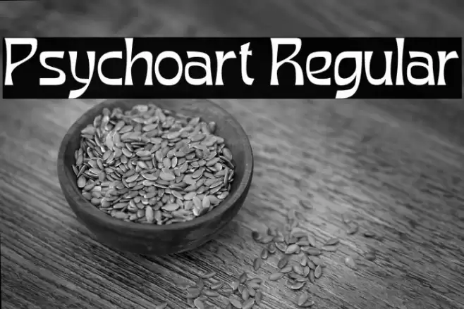 Psychoart Regular Caratteri examples