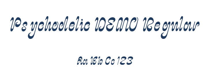 Psychodelic DEMO Regular Font Preview