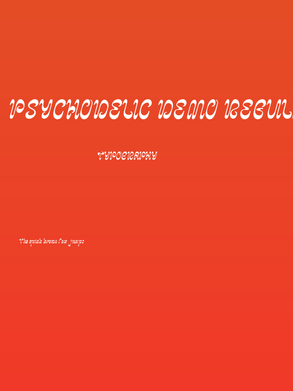 Psychodelic DEMO Regular Poster