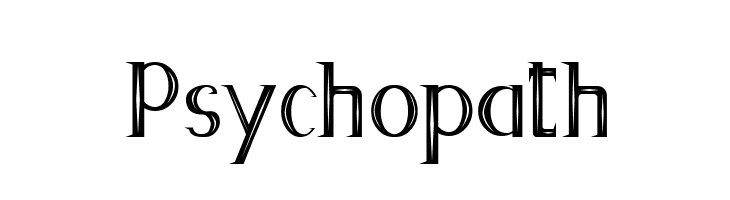Psychopath  フリーフォントのダウンロード