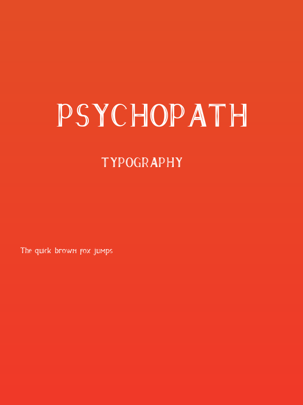 Psychopath Poster