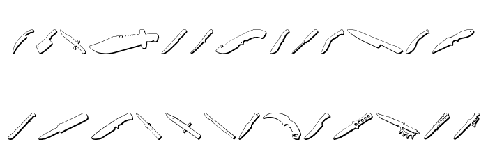 Psycho's Toolshed 3D Font LOWERCASE