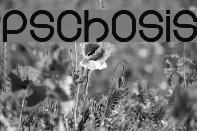 Psychosis Font examples